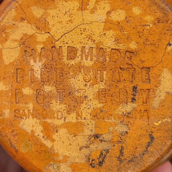 Antique Handmade Pine State Pottery of Sanford, NC Walter Owen Bottle Vase - Picture 10 of 13